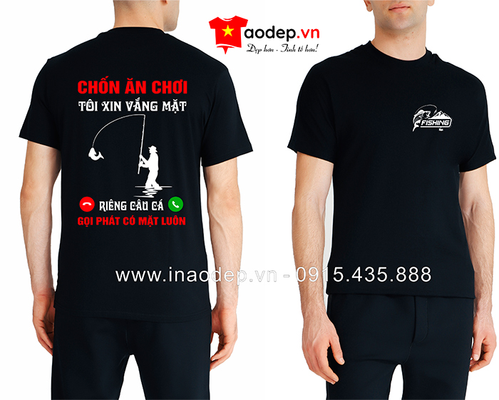 May áo phông Hồ câu Thế Anh | May ao phong dong phuc